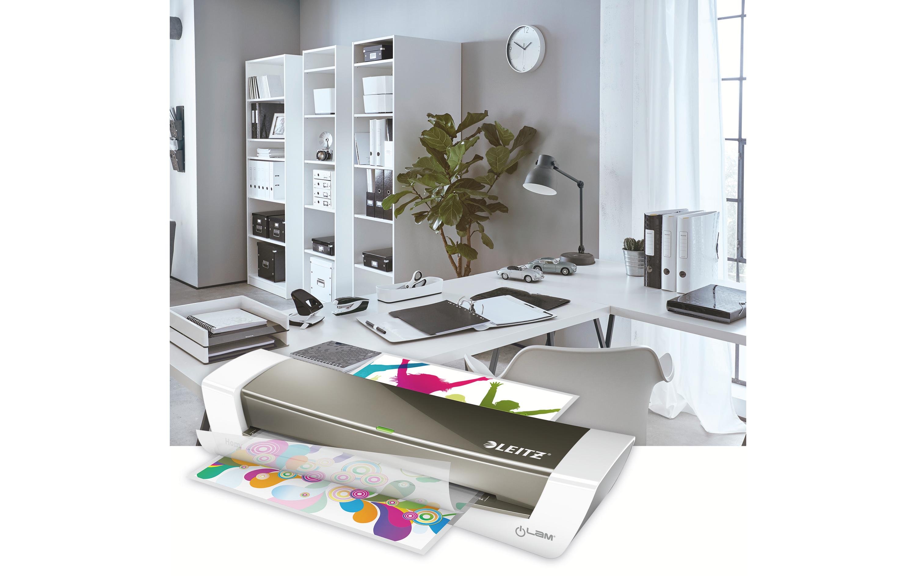 Laminiergerät iLAM Home Office A4 125 µm GrauLaminiergerät für Zuhause