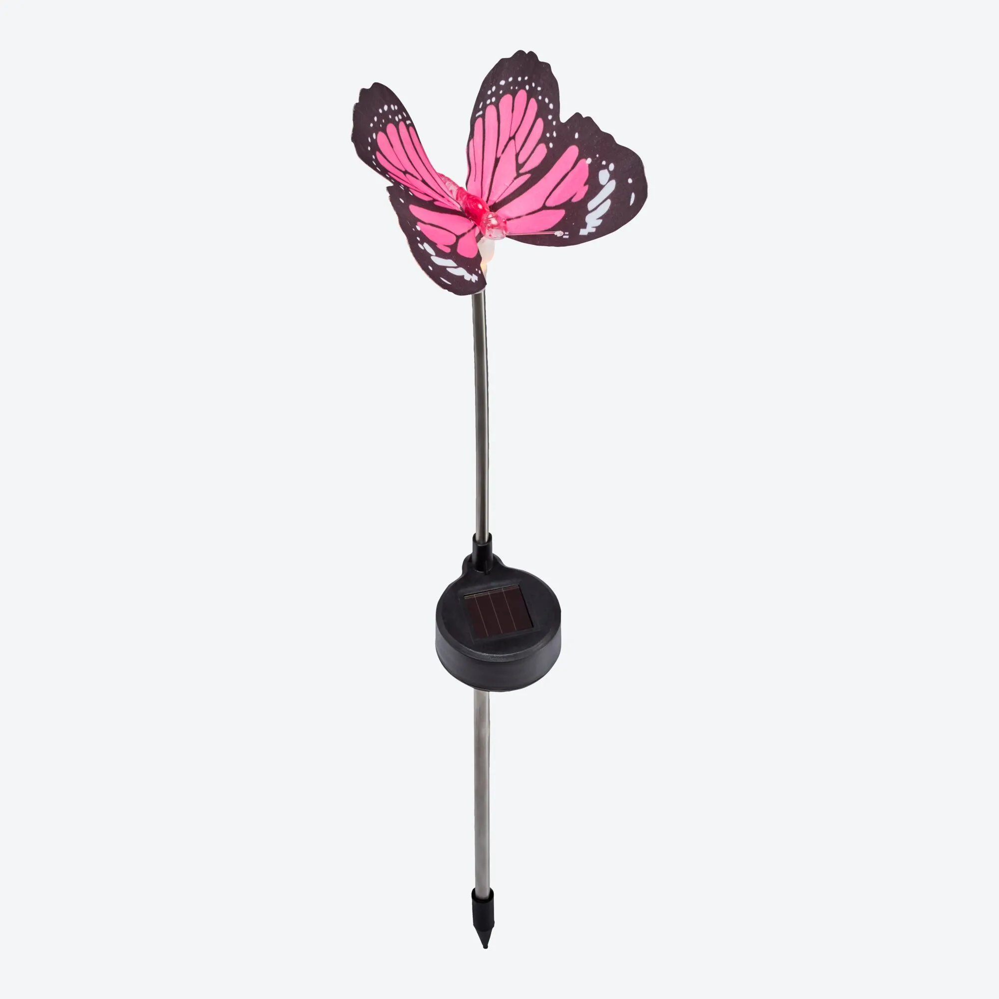 Solar-Stecker mit Schmetterling, ca. 12x12x38cm