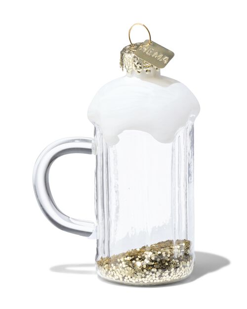 Verre à bière avec cintre de Noël