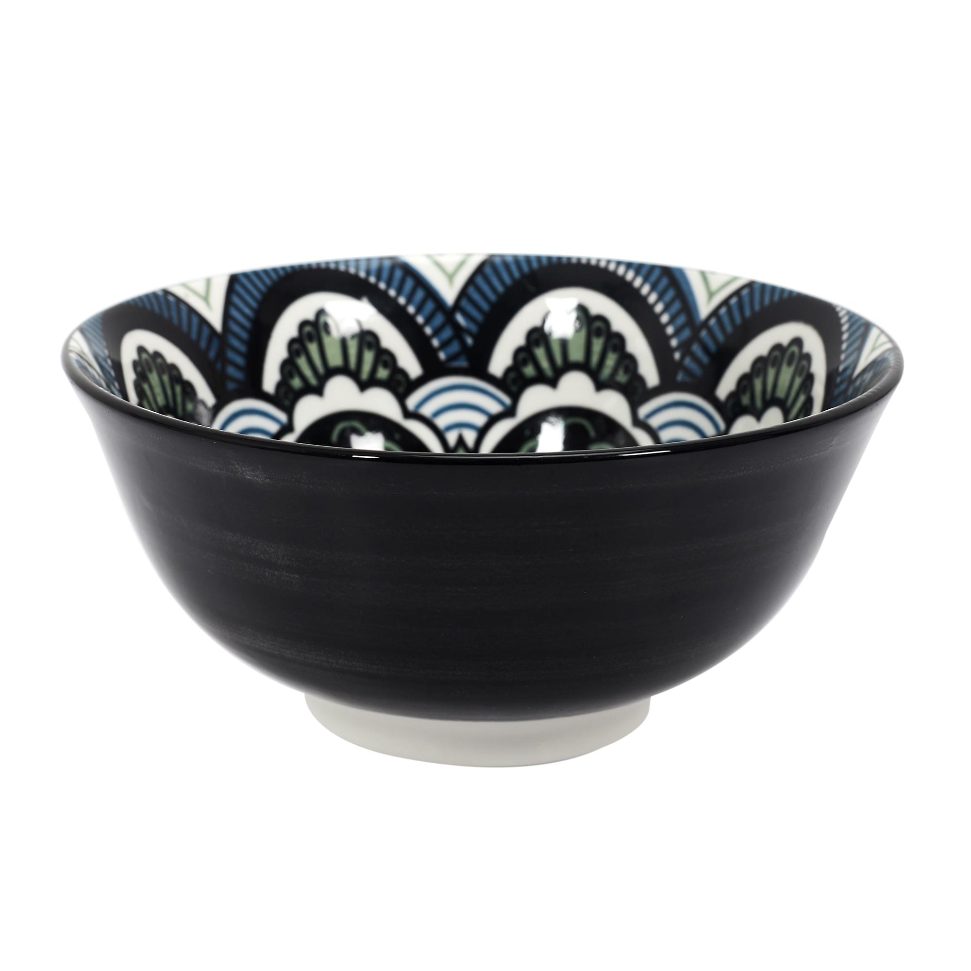 BOL MANDALA BLEU D.15CM