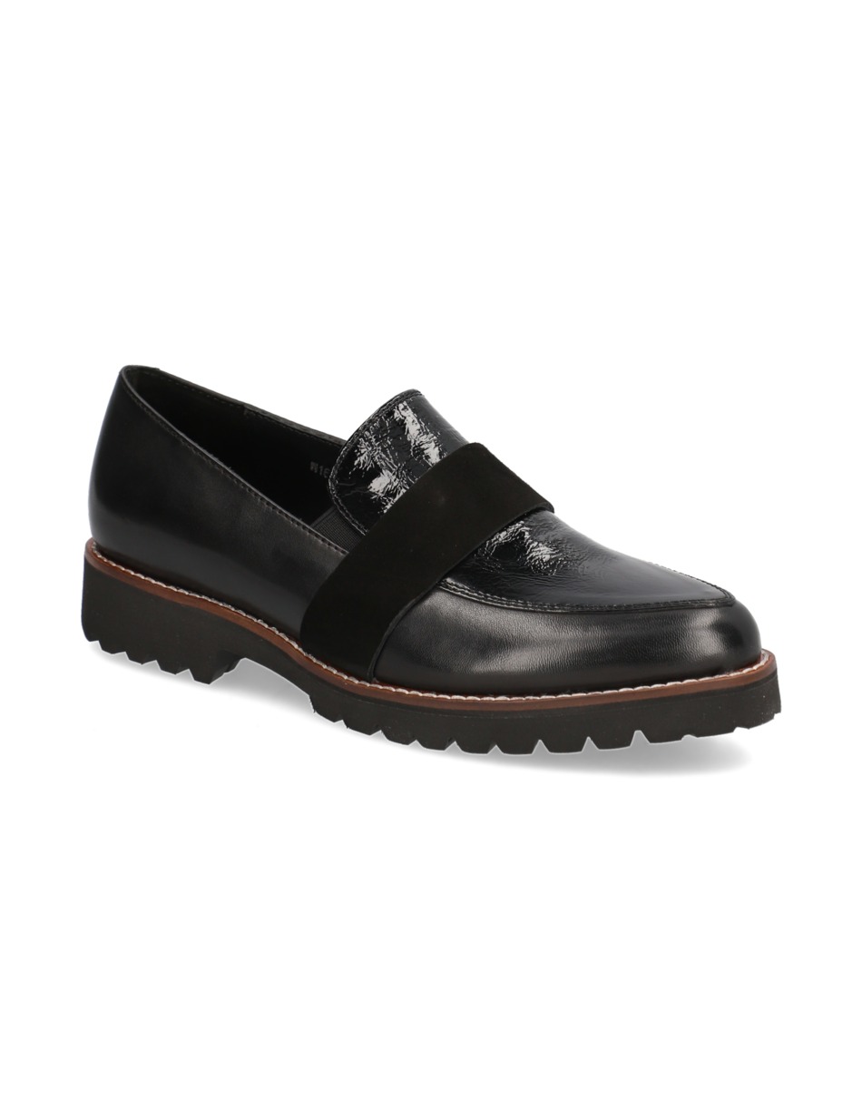 Lederkombination Slipper