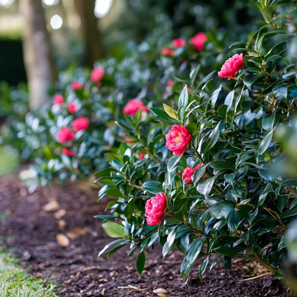 Japanse Roos - Camellia japonica 'Dr. King' - Hoogte 50-60cm - ⌀15cm