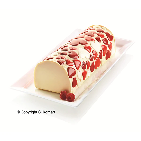 Tapis décors pour bûche silicone Magic Love Silikomart