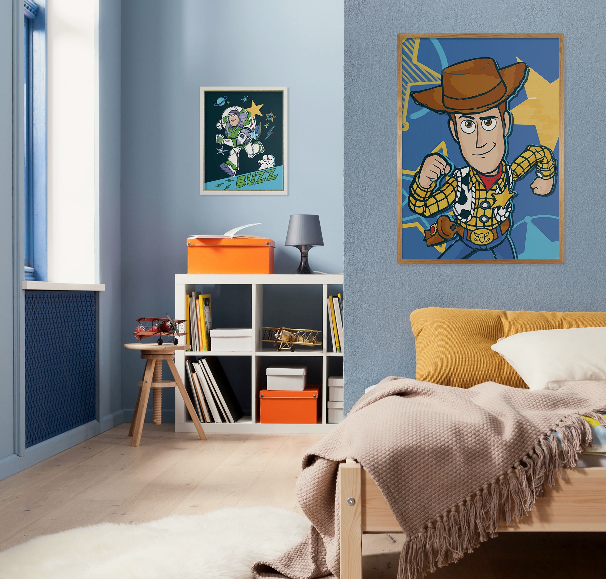 Komar Wandbild »Disney and Pixar Toy Story Buzz« Disney Set, 1 Stk. tlg. 50 x 70 cm (Breite x Höhe) - Kinderzimmer, Dekoration