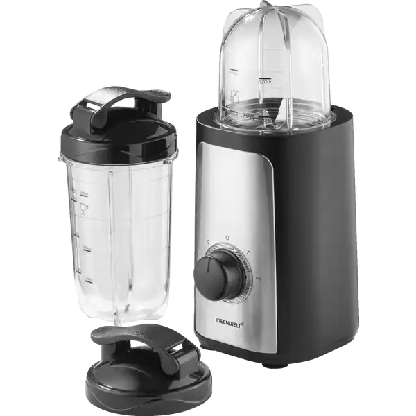 Edelstahl-Mixer 500 W inkl. 2 Trinkflaschen