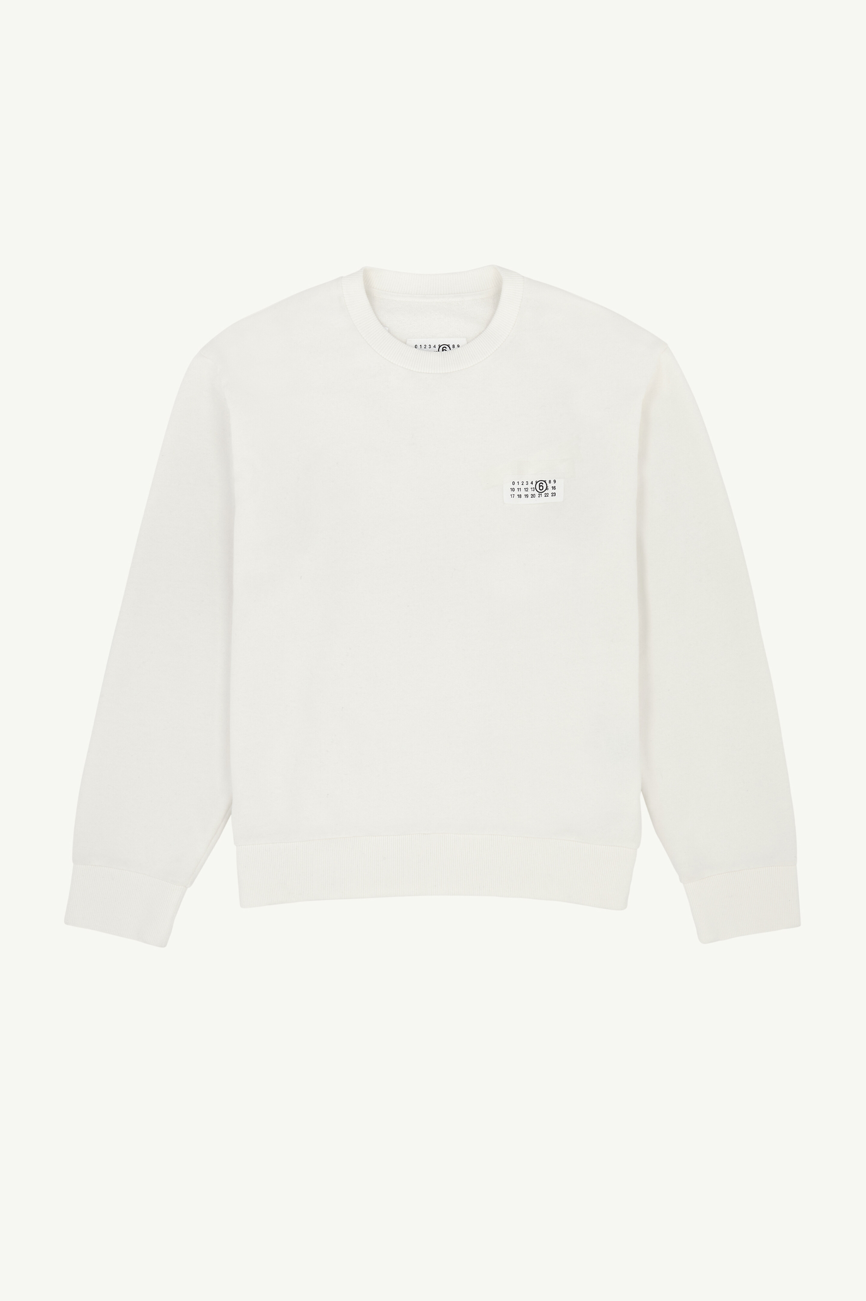 Pull Numeric à col rond pour homme | MM6 Blanc