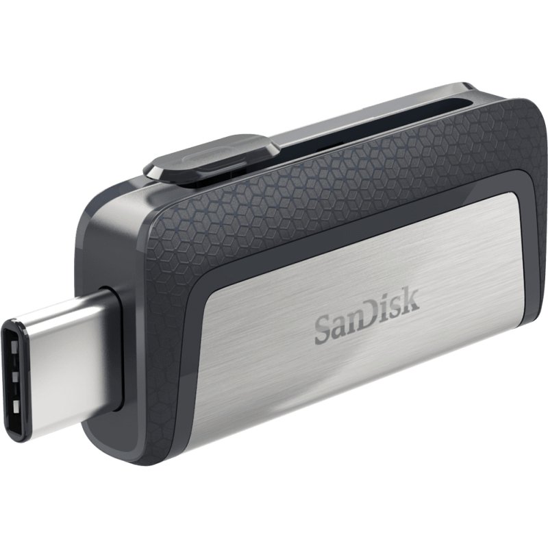 SanDisk Ultra Dual Drive USB Type-C lecteur USB flash 128 Go USB Type-A / USB Type-C 3.2 Gen 1 (3.1 Gen 1) Noir, Argent