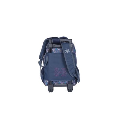 Sac à dos à roulettes Stalla Bianca Western - 2 compartiments - bleu marine - Kid'Abord