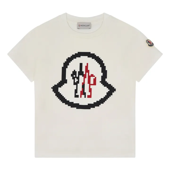 Moncler T-shirt Logo Pixel | Blanc