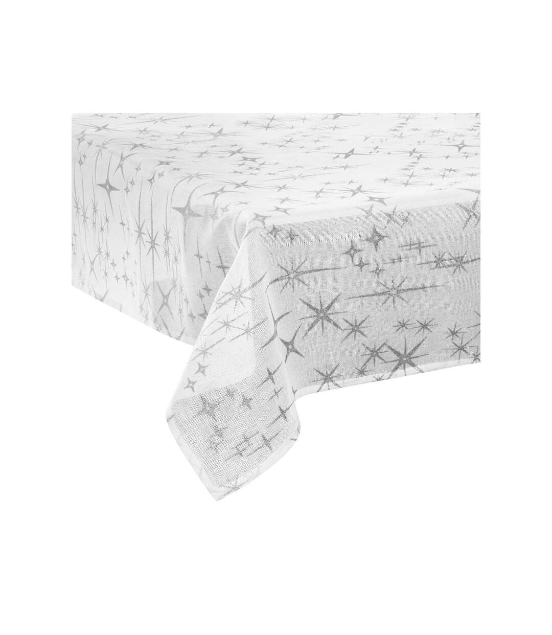 Nappe Motif Étoiles Colorama 140x240cm Blanc