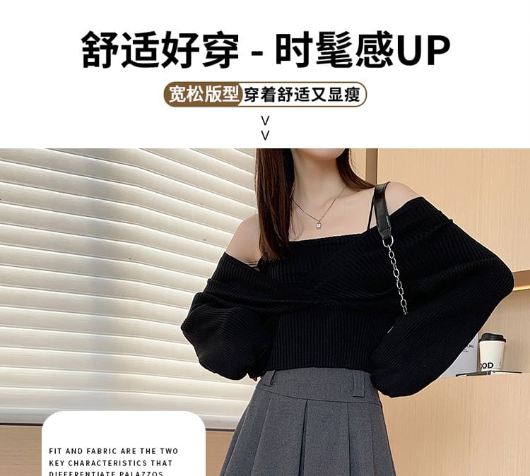 OGAWA - Hoge taille geplooide mini A-lijn rok