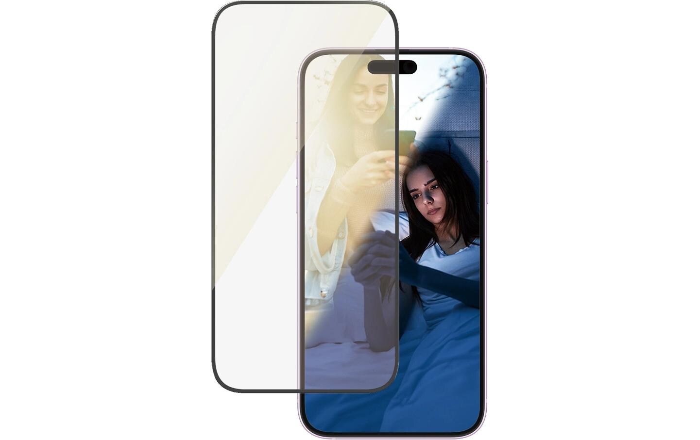 Displayschutz Ultra Wide Fit EyeCare iPhone 15 Plus/16 PlusEyeCare-Display-Schutzfolie für das Apple iPhone 15 Plus/iPhone 16 Plus