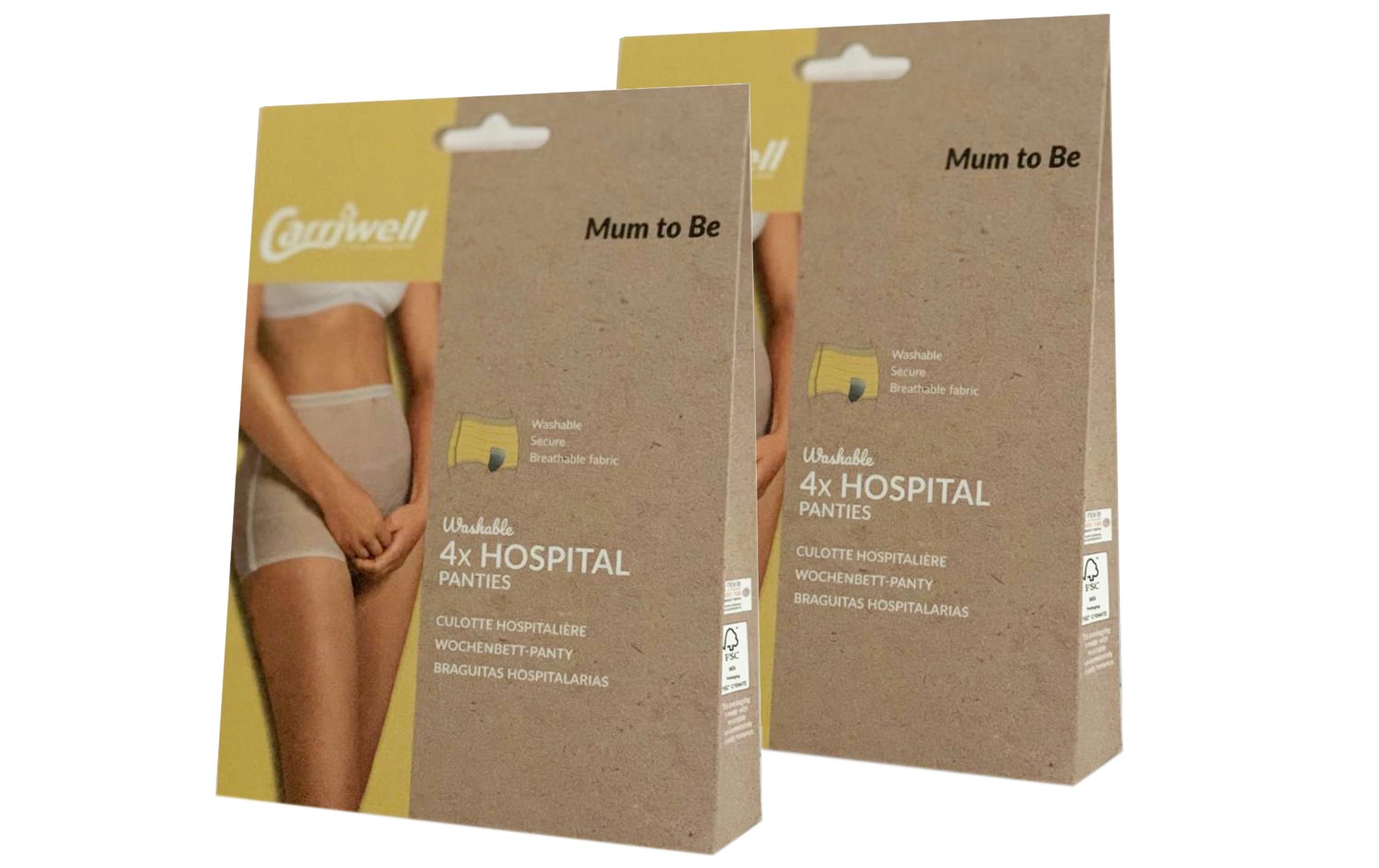 Krankenhaus Unterhose 2 x 4er Set Weiss Gr. One SizeEinweg-Unterhose