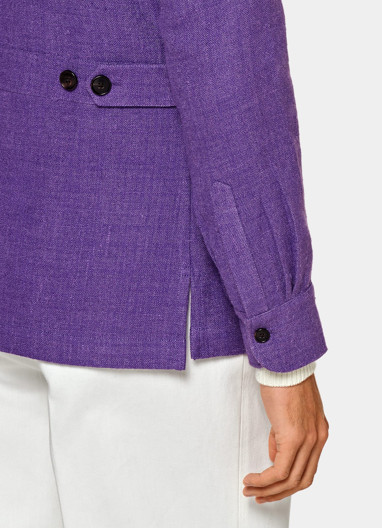 Veste chemise coupe Relaxed violette