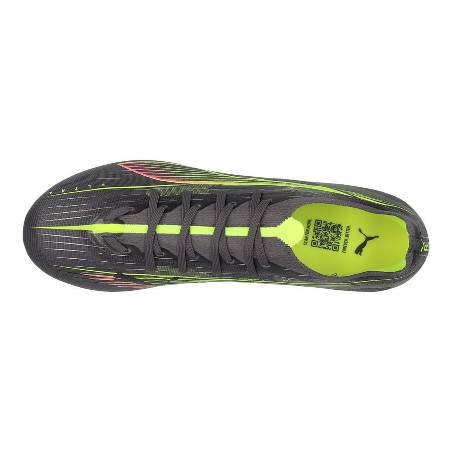 PUMA Ultra 5 Match FG/AG Audacity - Matte Aged Silver/Jaune/Argenté