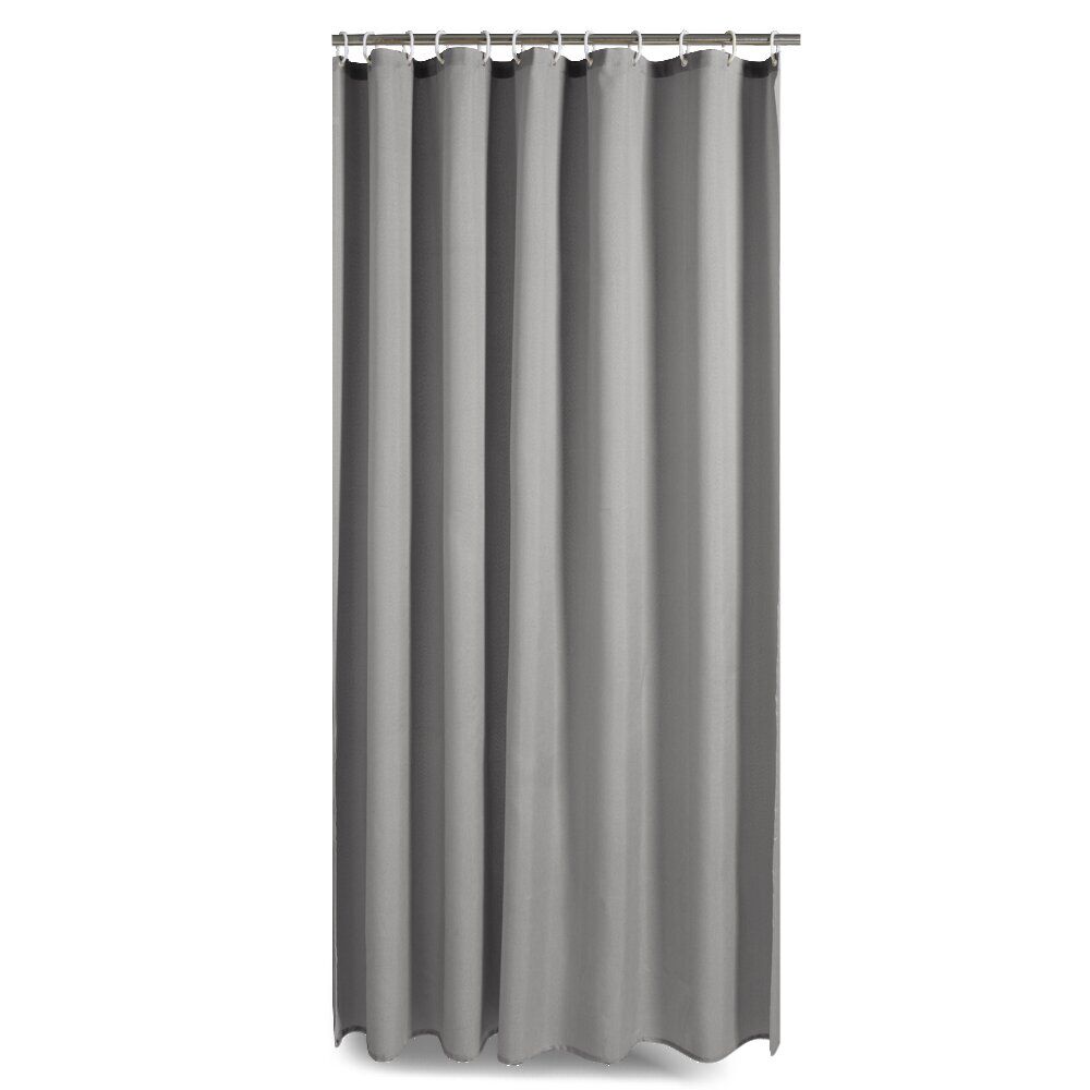 Rideau de douche effet lin 180x200cm polyester gris