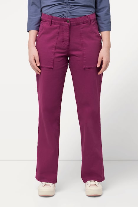Color-Jeans Mary, weites Bein, Biobaumwolle