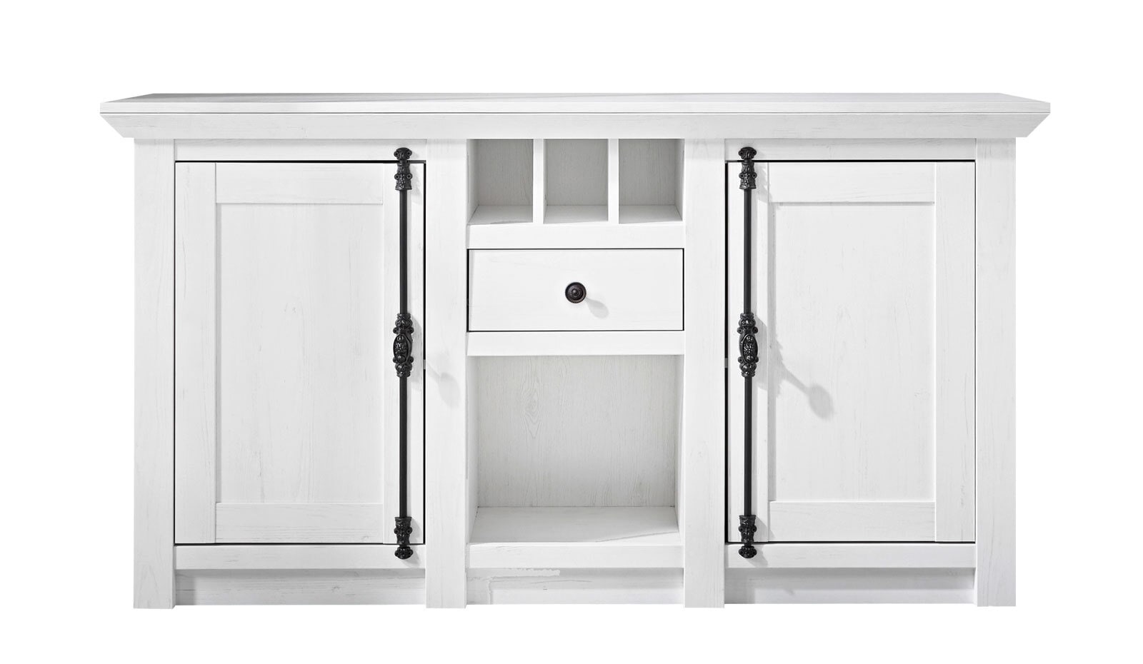 Sideboard Westerland, Pinie Weiß Nachbildung