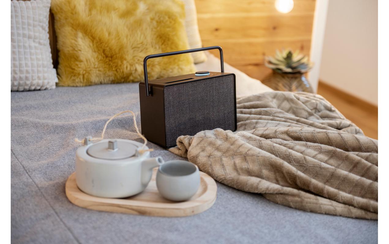 Internet Radio Evoke Play Coffee Black<br>Evoke Play vielseitiges Musiksystem in Coffee Black