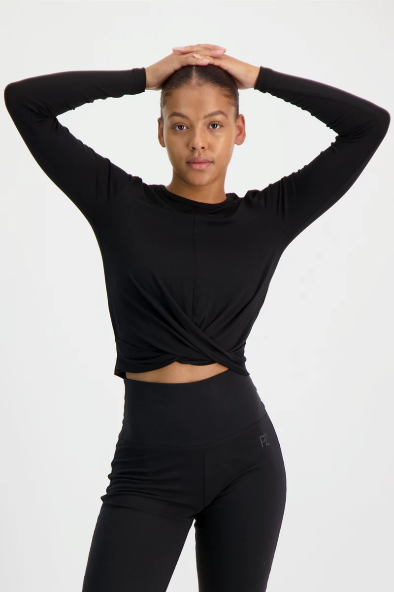 POWERZONE Yoga Crop Damen Longsleeve