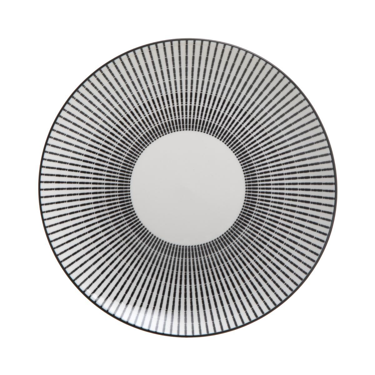 ASSIETTE DESSERT LUNIS NOIR 19CM