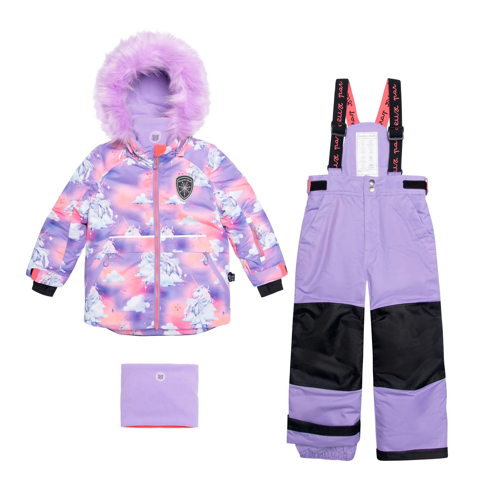 Deux par Deux Habit de Neige 2 Pièces Licorne Nuage 3-6ans