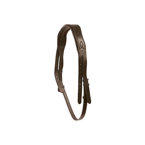 Cabresto de couro estilo colegial para substituição de bridão Mono Crown para cavalos.