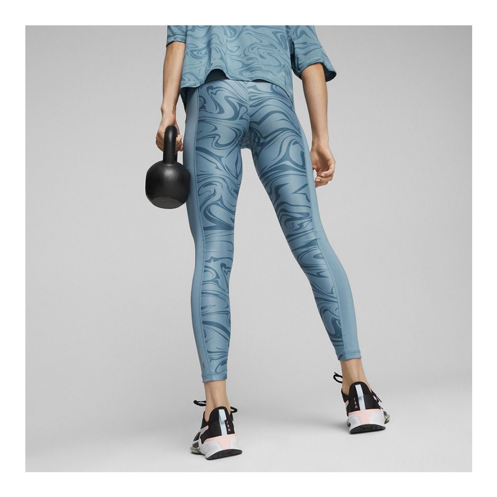 Puma FAVOURITE - Legging Femme bold blue/marbelized aop