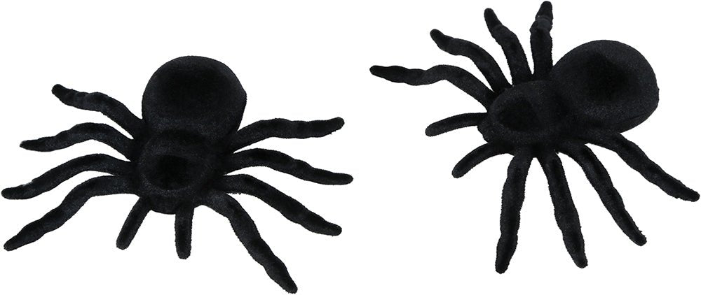 Zwarte Nep Spin 10cm 2st