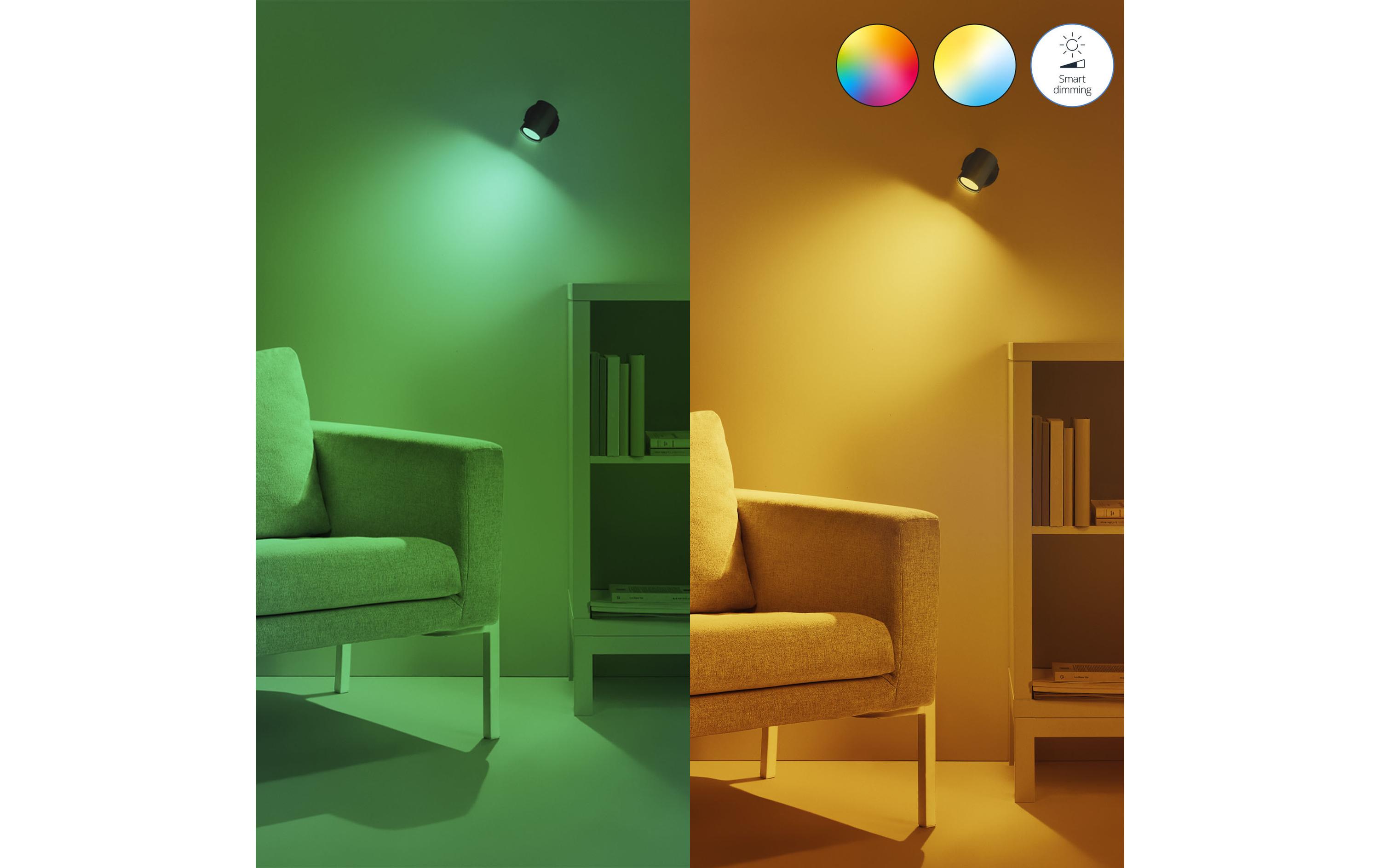 Leuchtmittel 4.9W (50W) GU10 MR16 Tunable White&ColorSmartes Leuchtmittel, steuerbar über Matter, WLAN