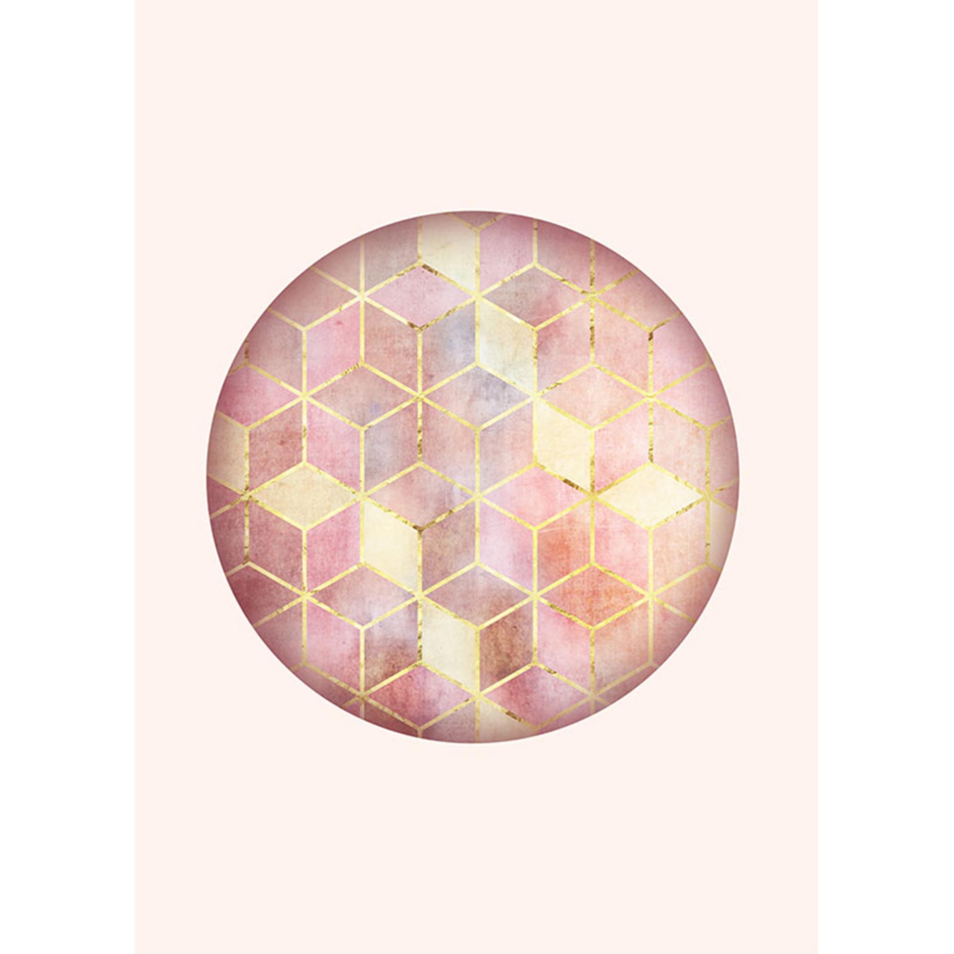 Wandbild MOSAIK CIRCLE ROSSO - 50x70 cm
