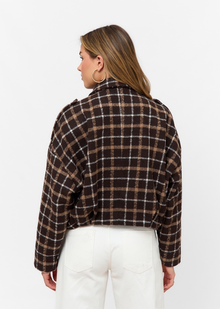 Elisa jacket choco bruin