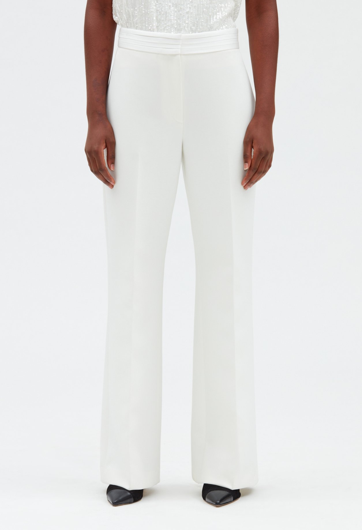 Pantalon de tailleur blanc