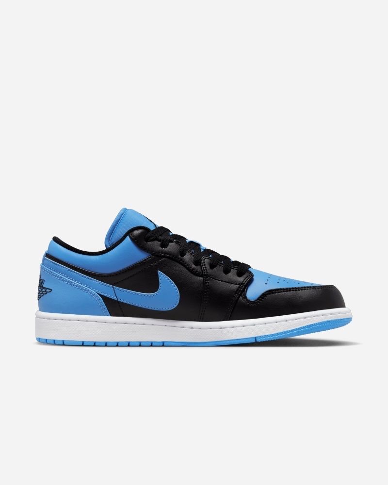Chaussures Nike Air Jordan 1 Low Noir & Bleu pour homme