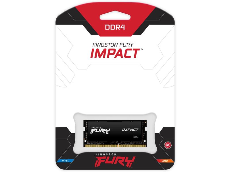 Kingston SO-DDR4-RAM FURY Impact 3200 MHz 1x 32 GB High-Performance Arbeitsspeicher mit Plug N Play Kompatibilität