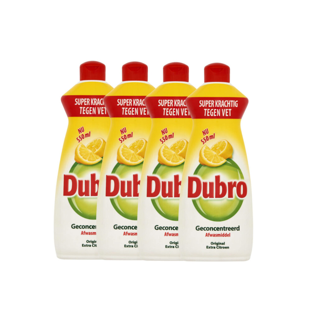 Dubro Afwasmiddel Extra Citroen4 x 550 ml