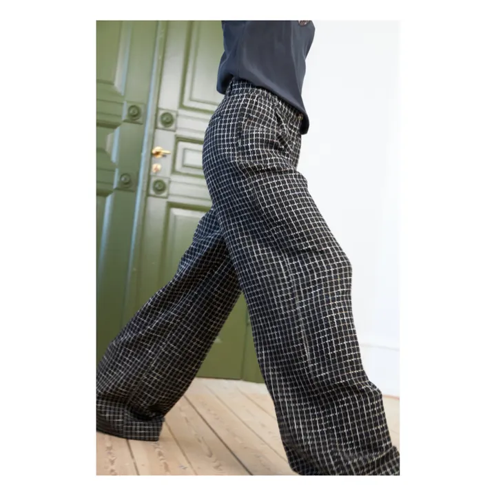 Stella Nova Pantalon Angela Carreaux | Noir