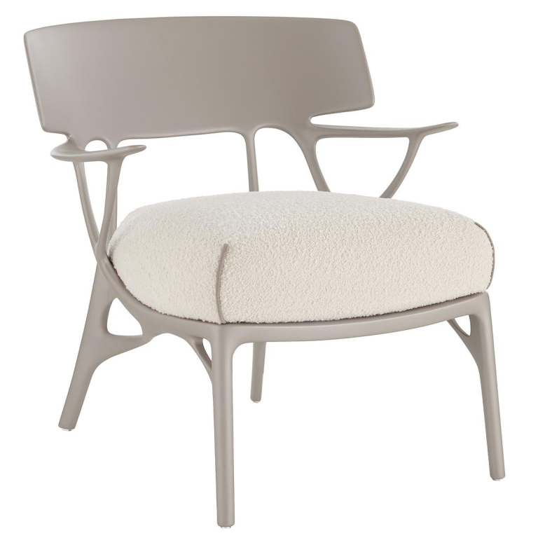 Kartell A.I. fauteuil grijs/wit