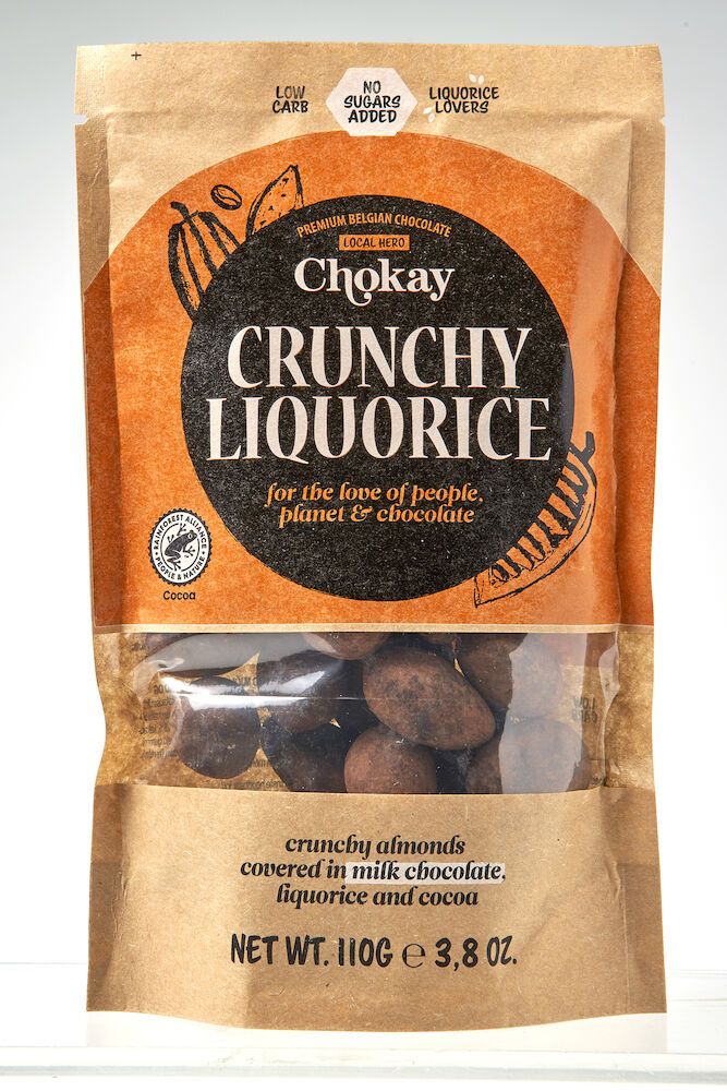 Chokay Premium lakris med knasende mandler og melkesjokolade