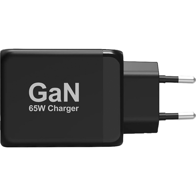 Chargeur adaptateur secteur GaN 65W USB-C & USB-A PORT + câble de 2 m inclus