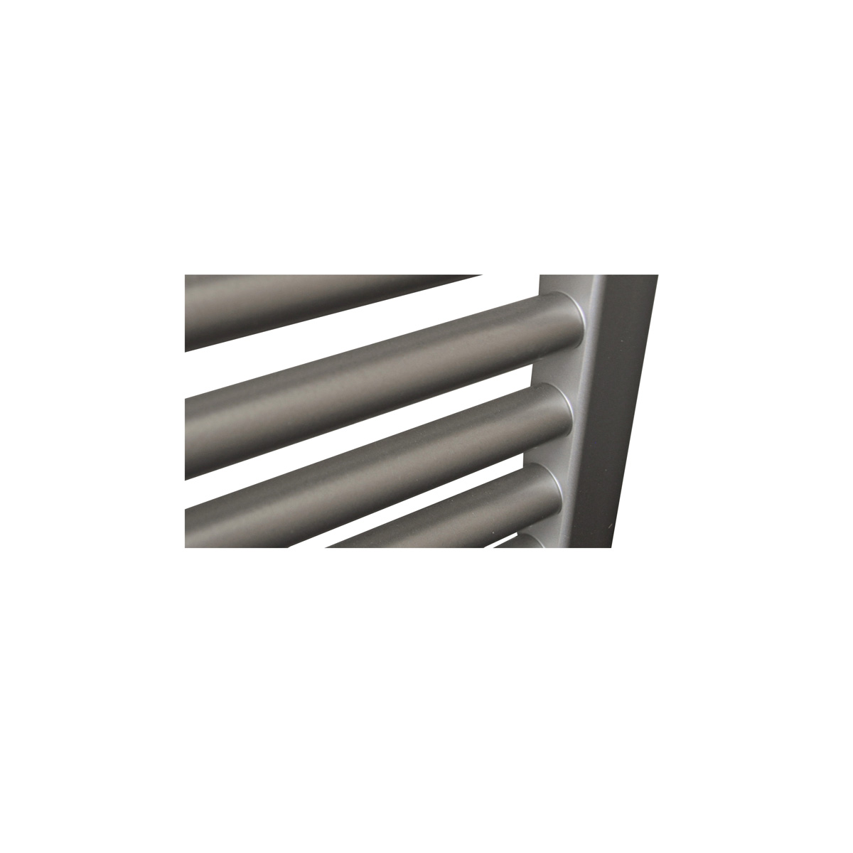 Sanicare elektrische design radiator 60x112cm inox-look met WiFi en thermostaat rechts chroom