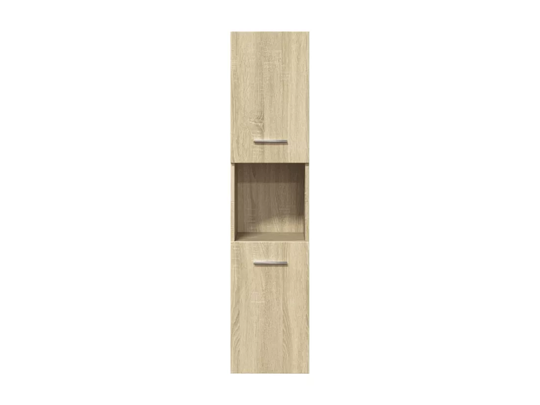 Ensemble de meubles de salle de bain 4 pcs chêne sonoma