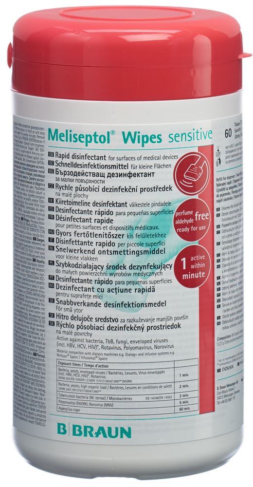 MELISEPTOL Wipes sensitive Dose West 1 Stk