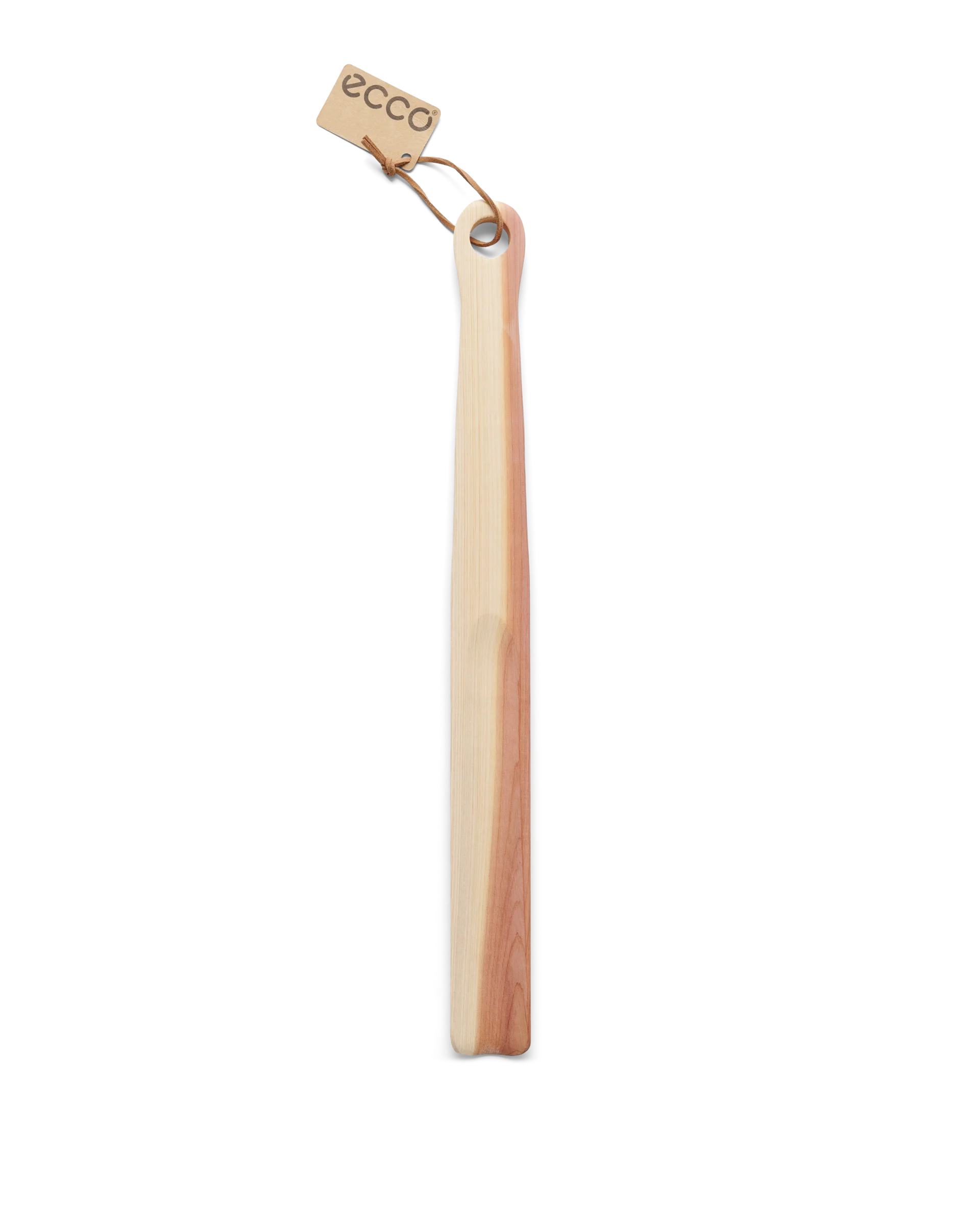ECCO Long Wooden Shoe Horn Großer Schuhlöffel aus Holz Braun