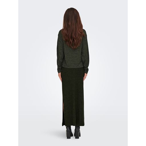 JDY Inez Rib Striktrøje, Winter Moss, XL