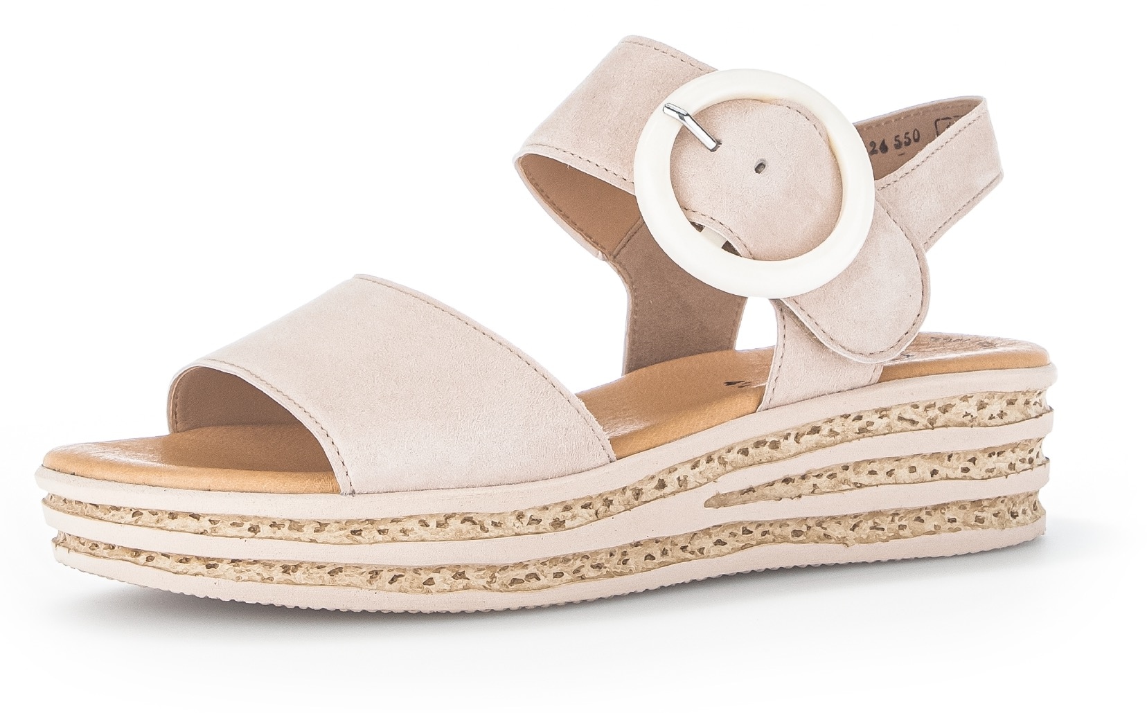Gabor Keilsandalette  , Plateau, Sommerschuh, Sandale mit trendigem Zierschnalle