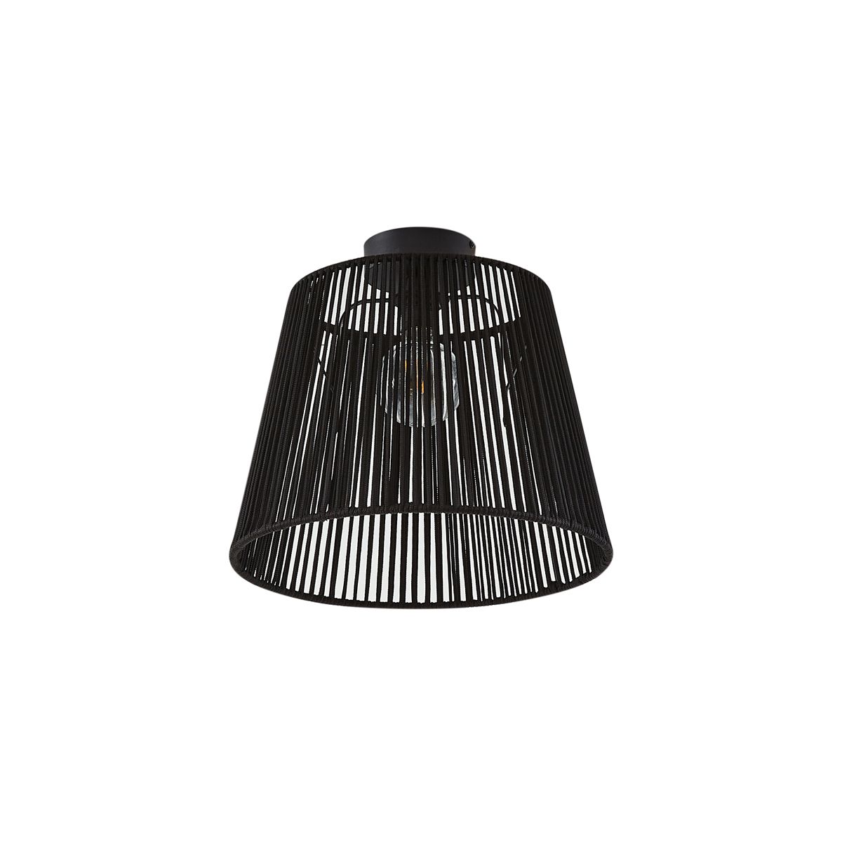 Japandi buiten plafondlamp met zwart touw IP54 - Jayla
