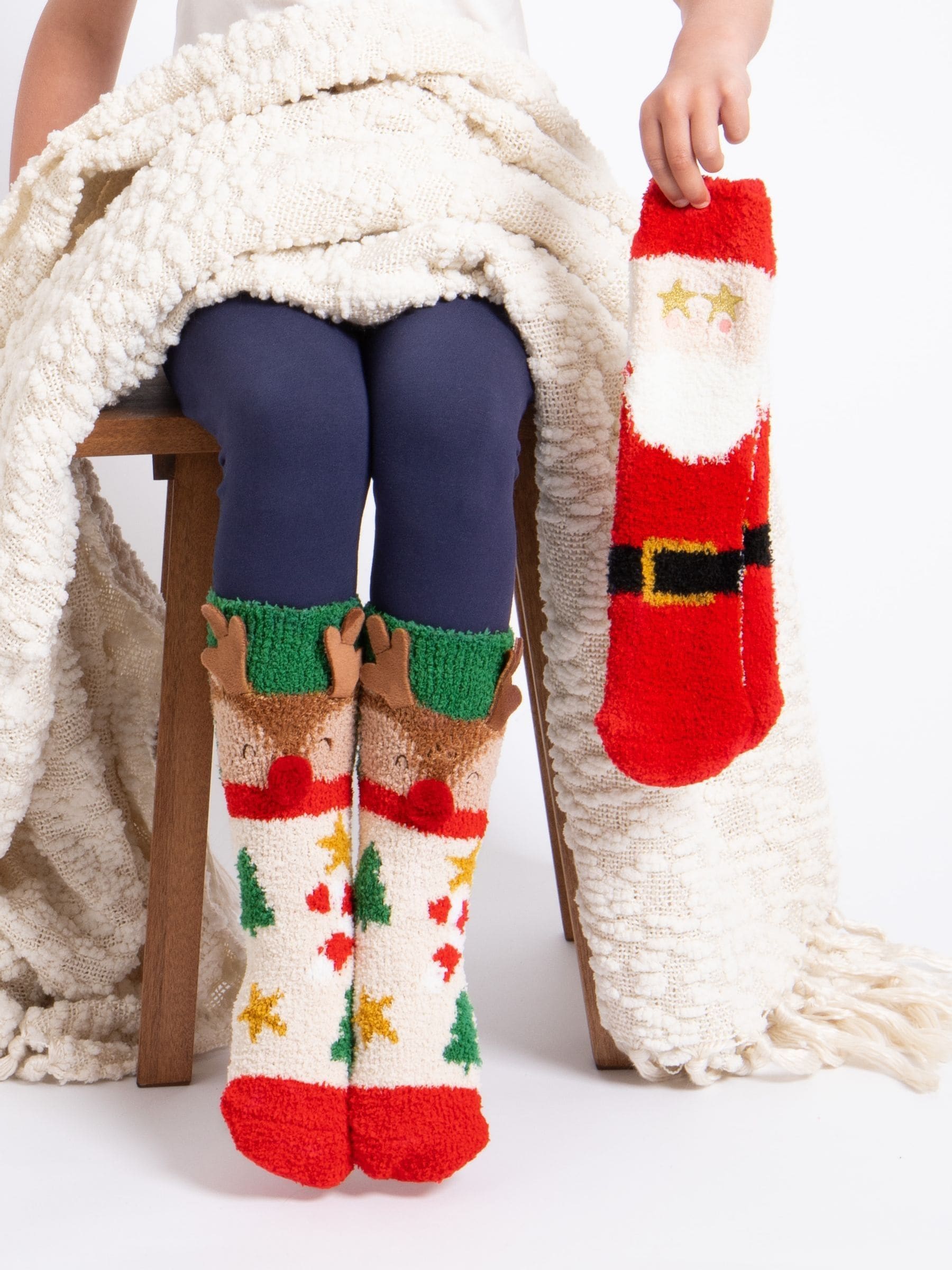 Totes Toasties Christmas Supersoft Slipper Socks Two Pack