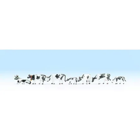 NOCH Kühe, schwarz-weiß, 7 Stück
