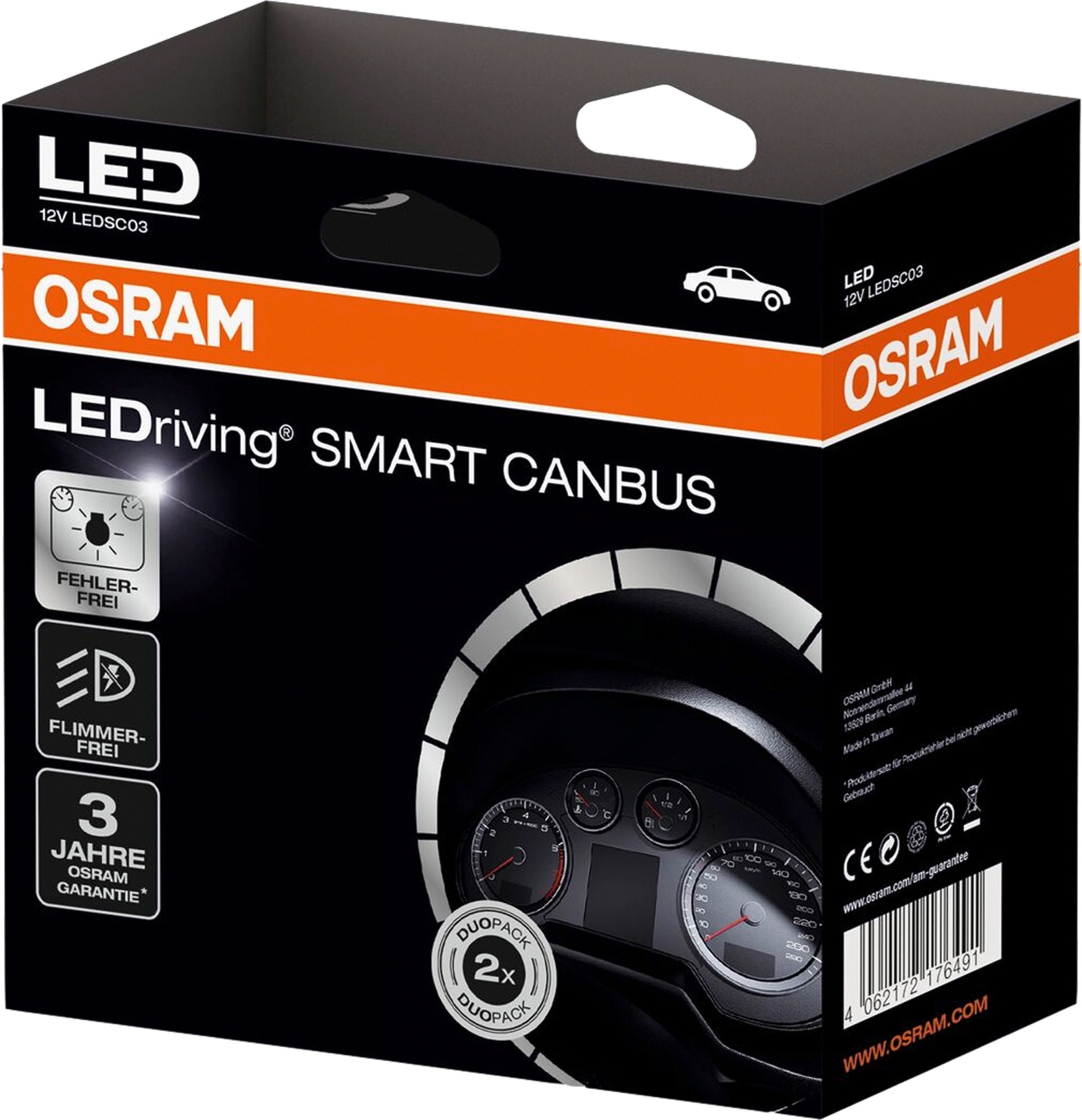 Osram LEDriving SMART CANBUS Fehlermeldungsunterdrücker im Bordsystem bei LED-Umrüstung LEDSC03-1